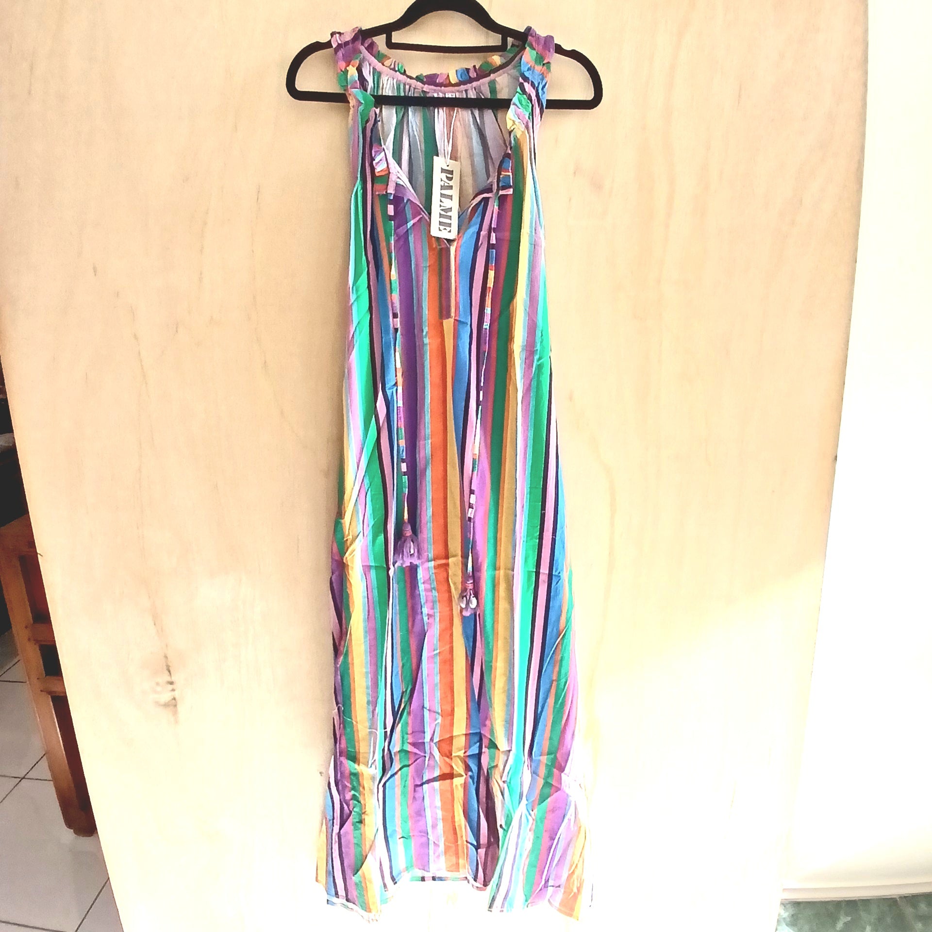 PRE-ORDER Sleeveless Long Cotton Dress 67032