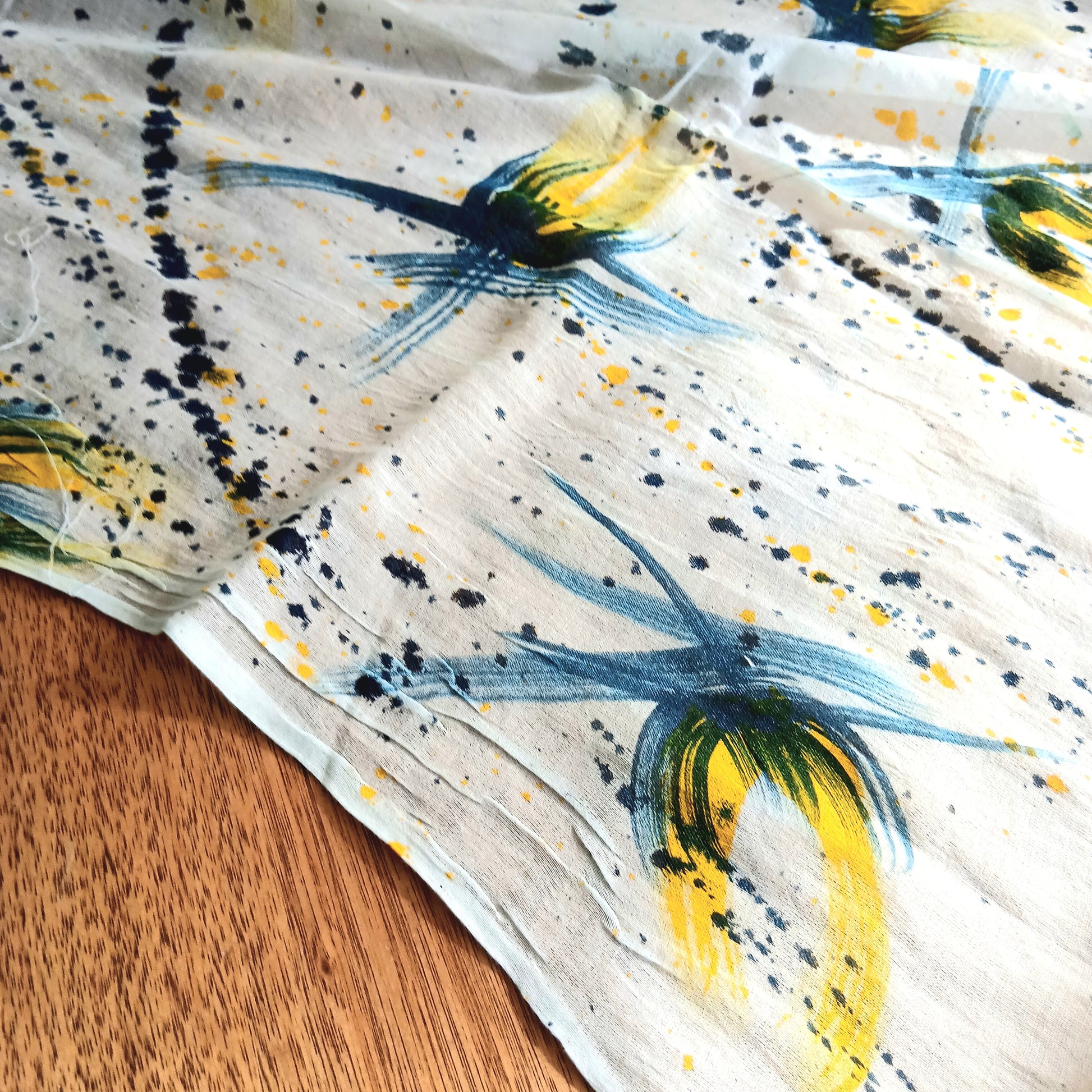 Cotton Speckle Scarf - Teal Splash PG-34780