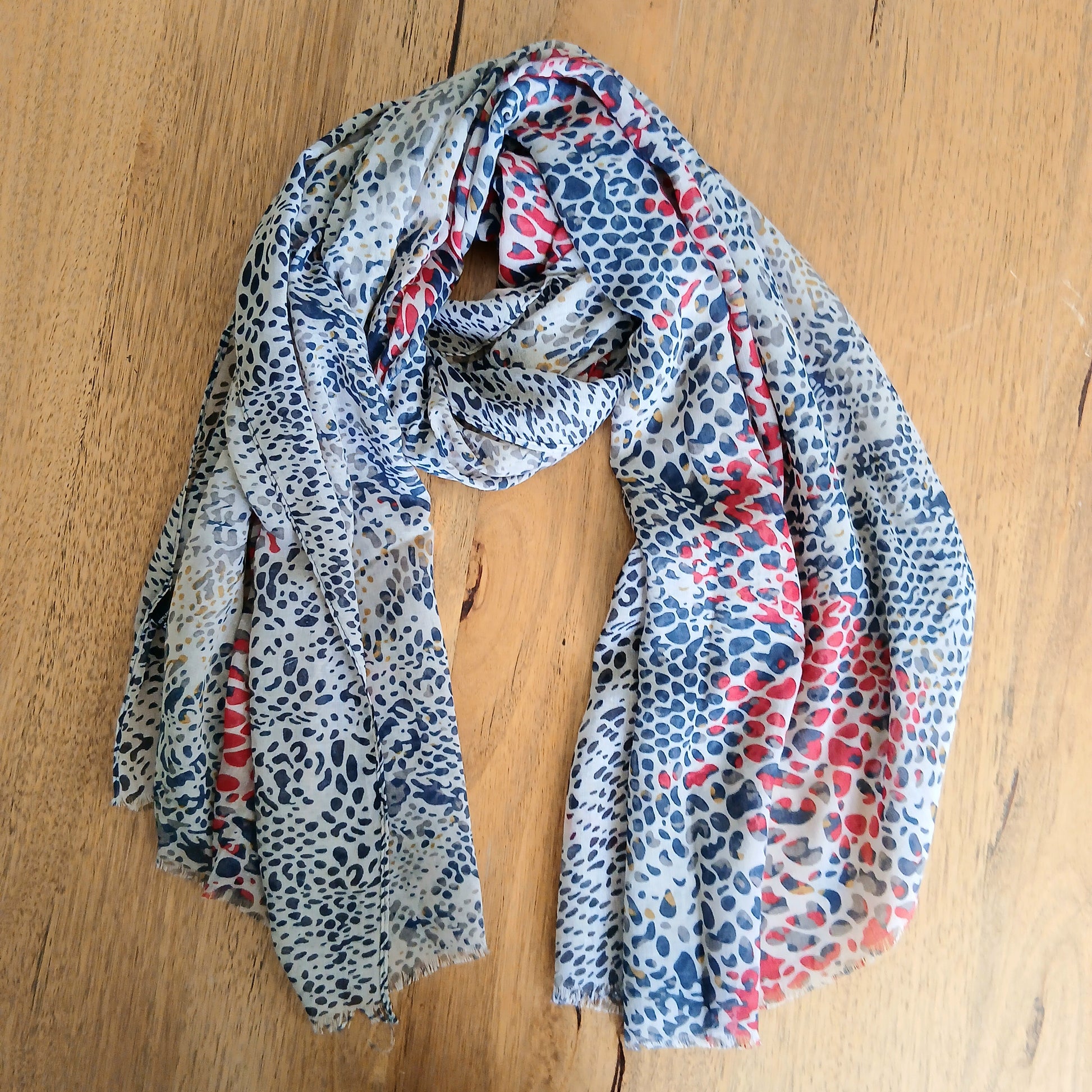 Viscose Animal Print Scarf - 332275