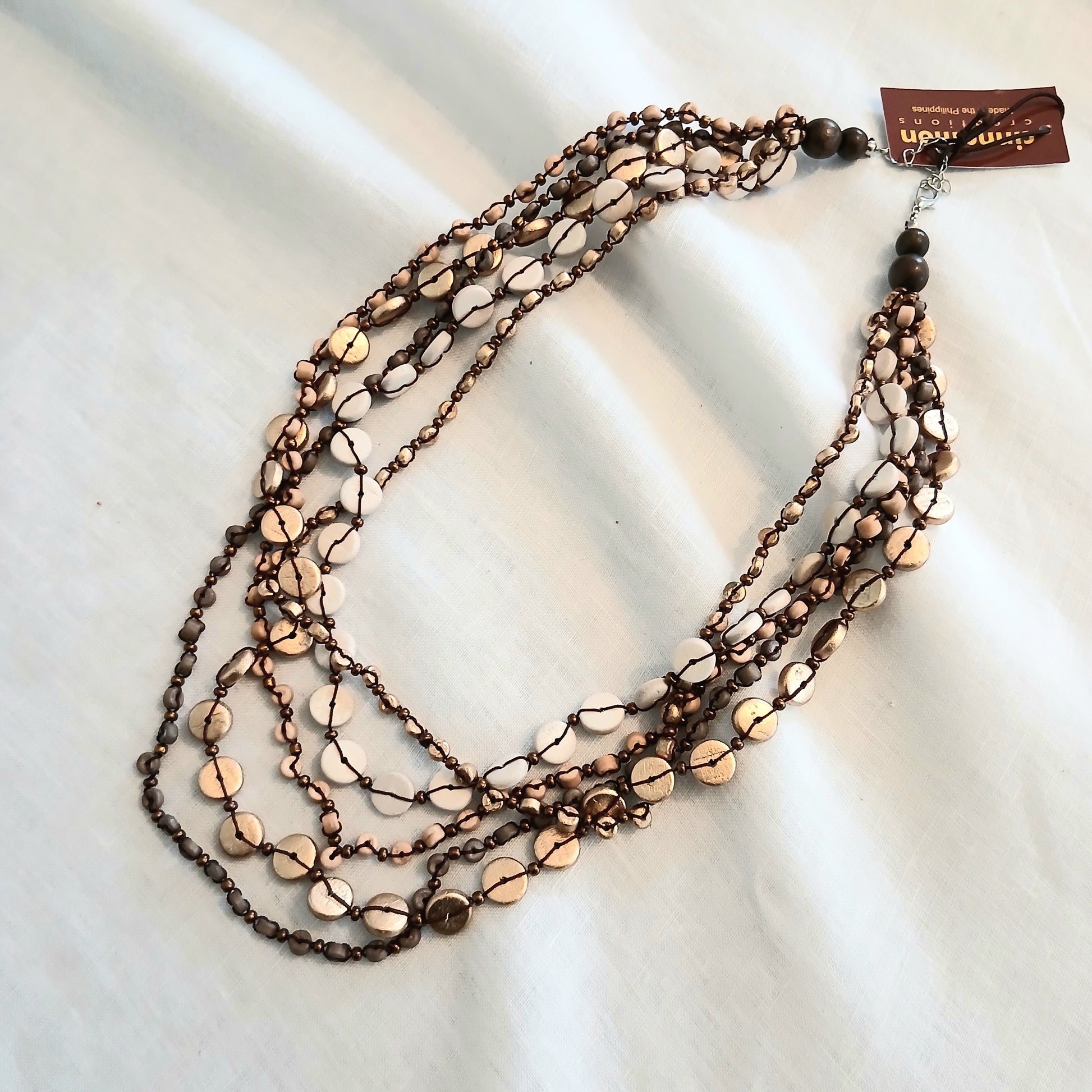 Elegant Layered Beaded Necklace N6-213