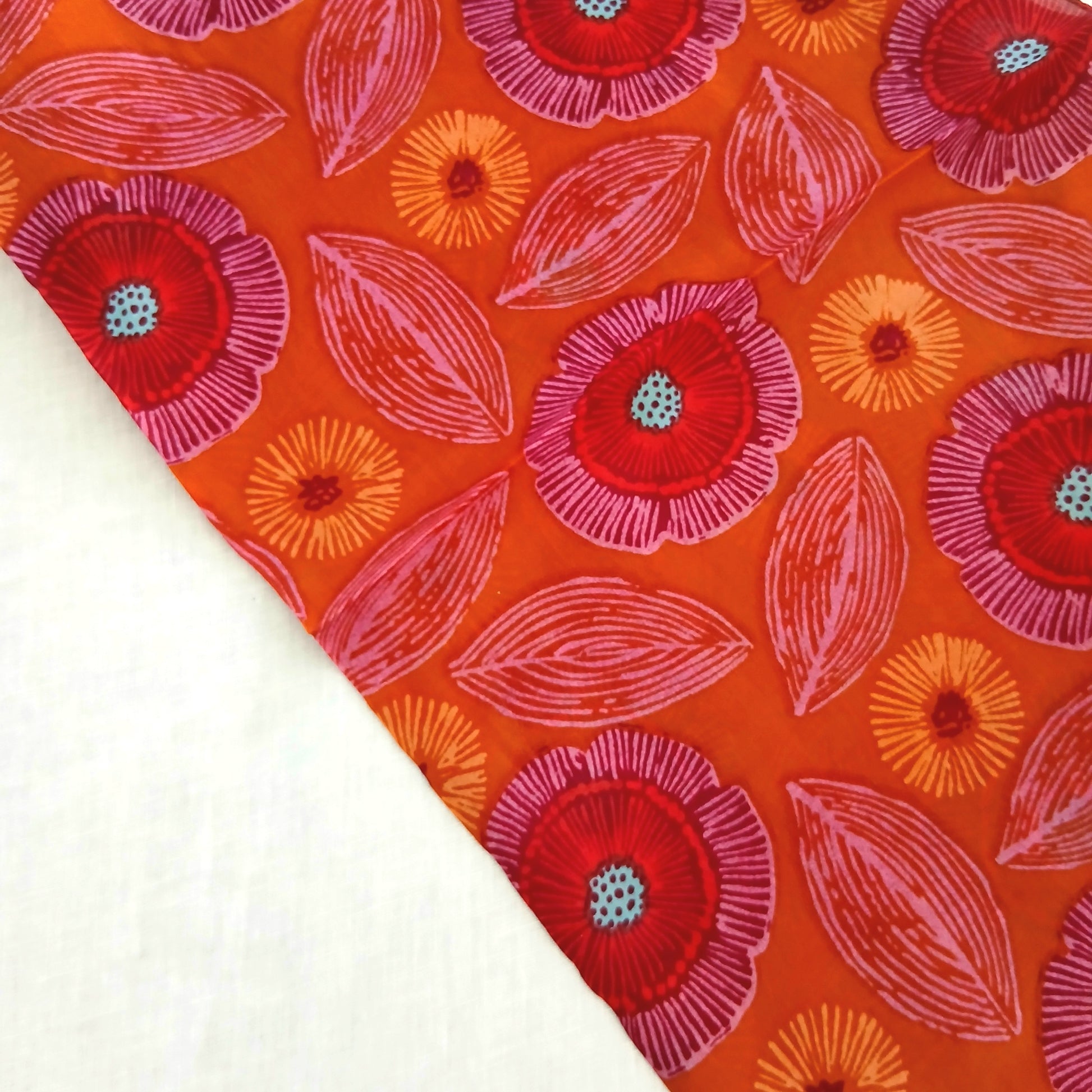 Silk Scarf - Orange and Red WS-1067/L