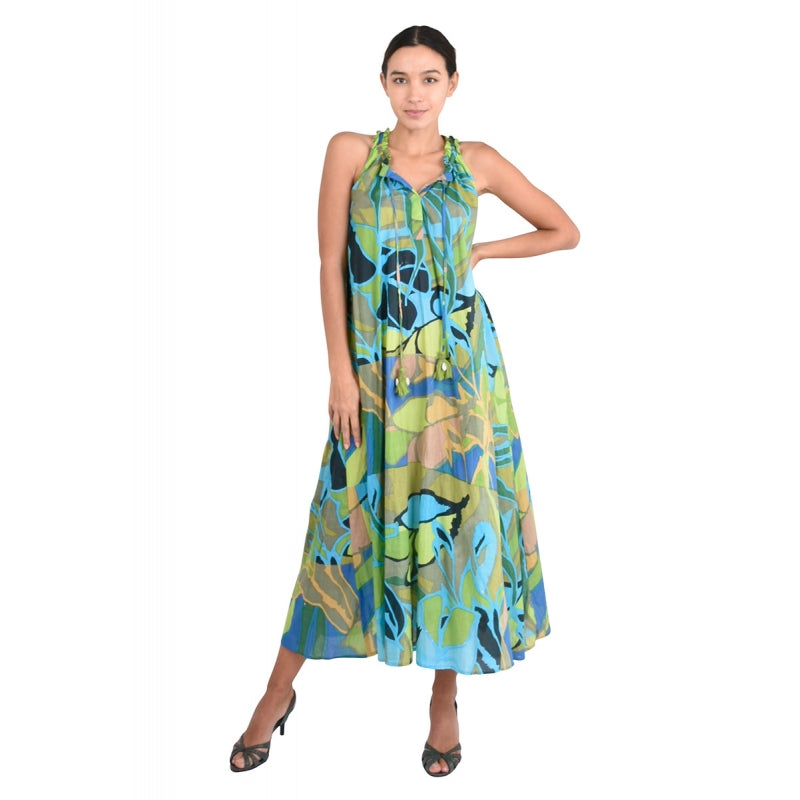 PRE-ORDER Sleeveless Cotton Long Dress 65983