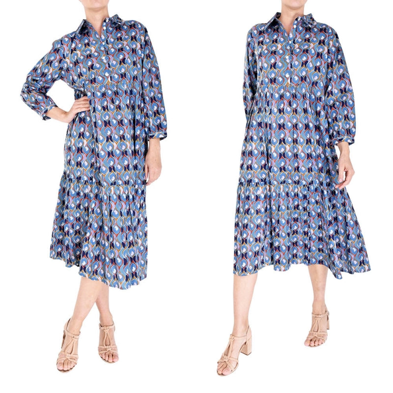 Printed Summer Dress Chemise 65958
