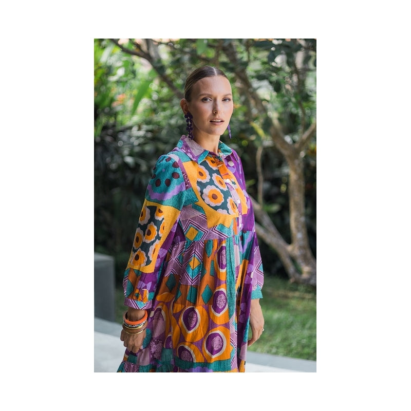 PRE-ORDER Short Printed Summer Dress Dress 65958
