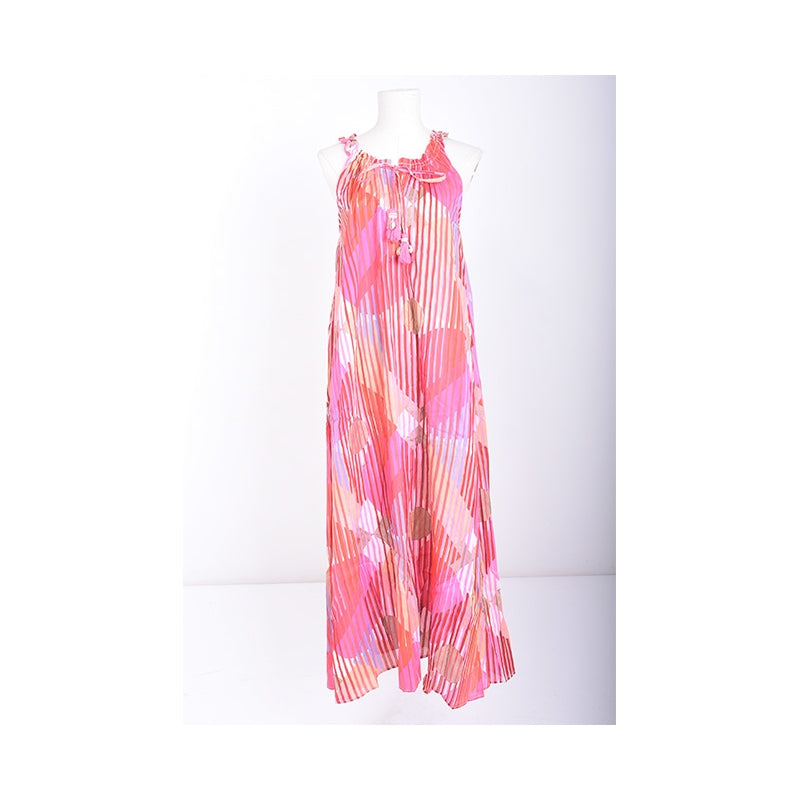 PRE-ORDER Sleeveless Long Cotton Dress 67032