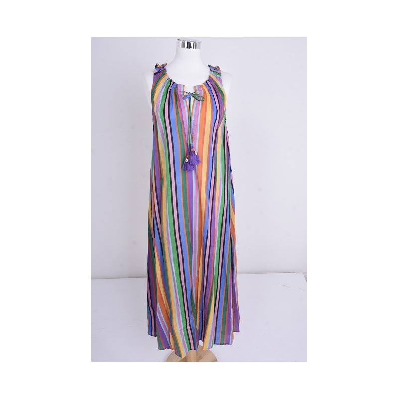PRE-ORDER Sleeveless Long Cotton Dress 67032