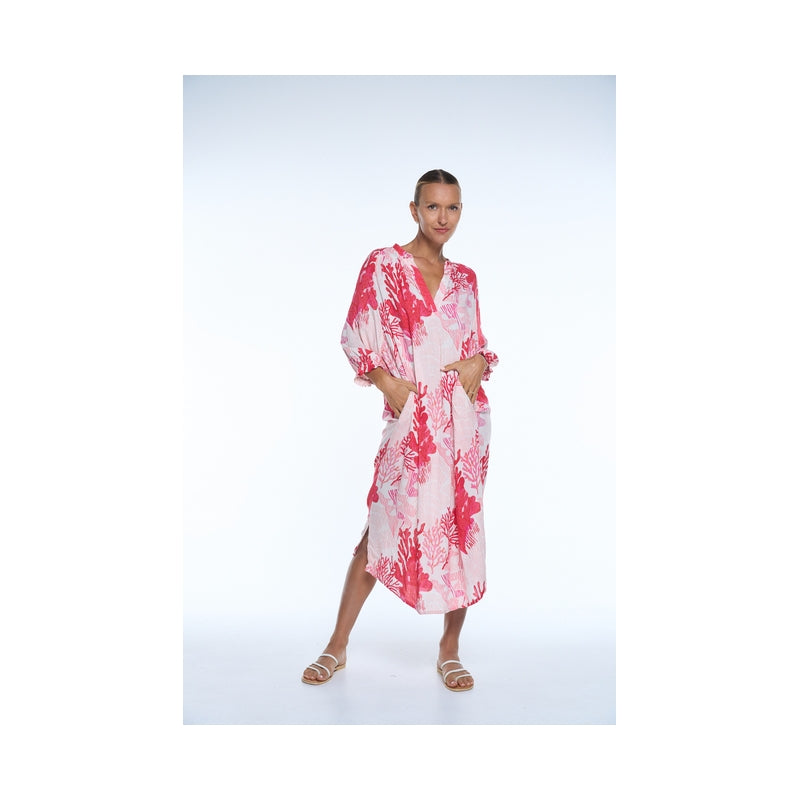 PRE-ORDER Tunisian Collar Viscose Dress - 67795-0457