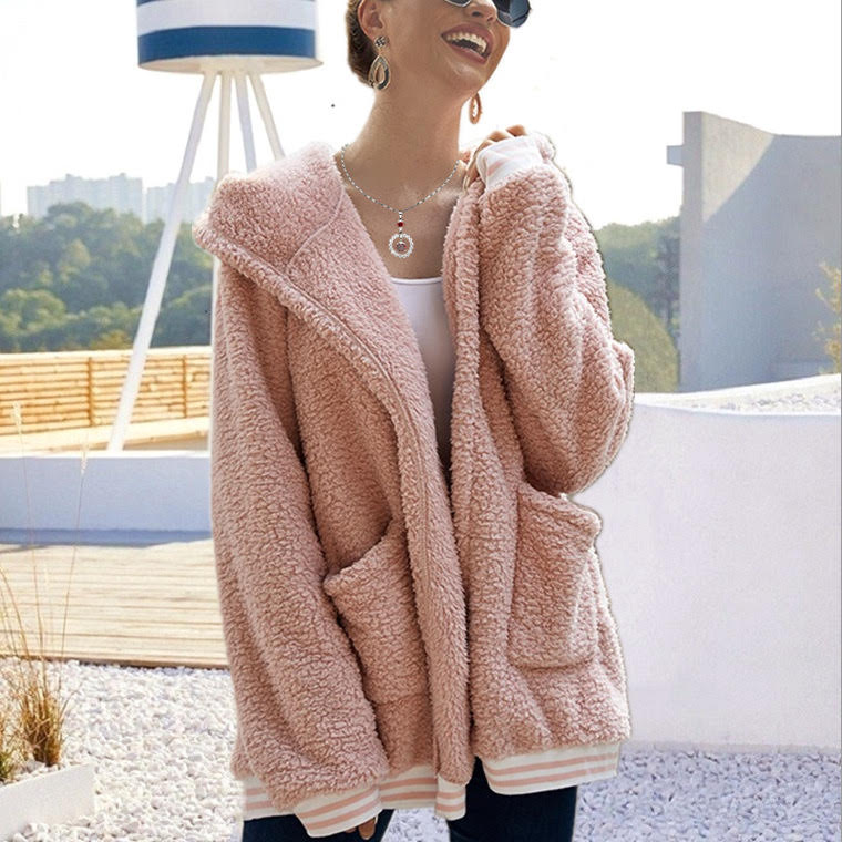 Soft Fleece Bomber Style Jacket SF21123106