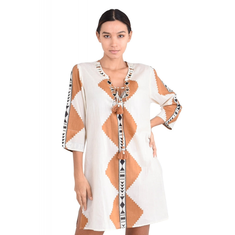 PRE-ORDER V-Neck Cotton Tunic 67036