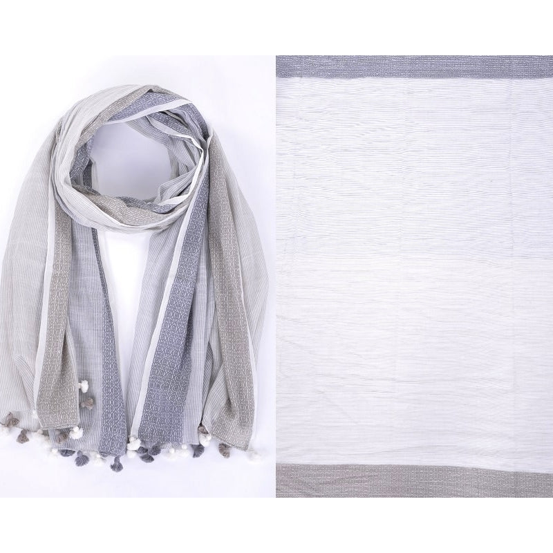 PRE-ORDER Woven Cotton Scarf 53094