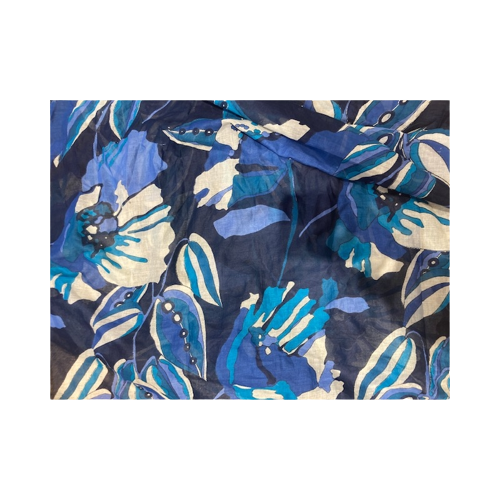 Poppie Scarf- Bleu Fonce