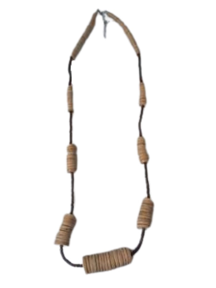 Tribal Style Wooden Beaded Necklace N0-334KM