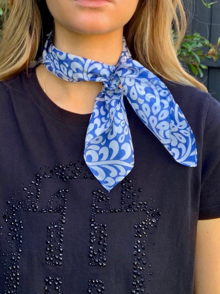 Silk Neck & Hair Tie - Royal Blue ZS1006/S