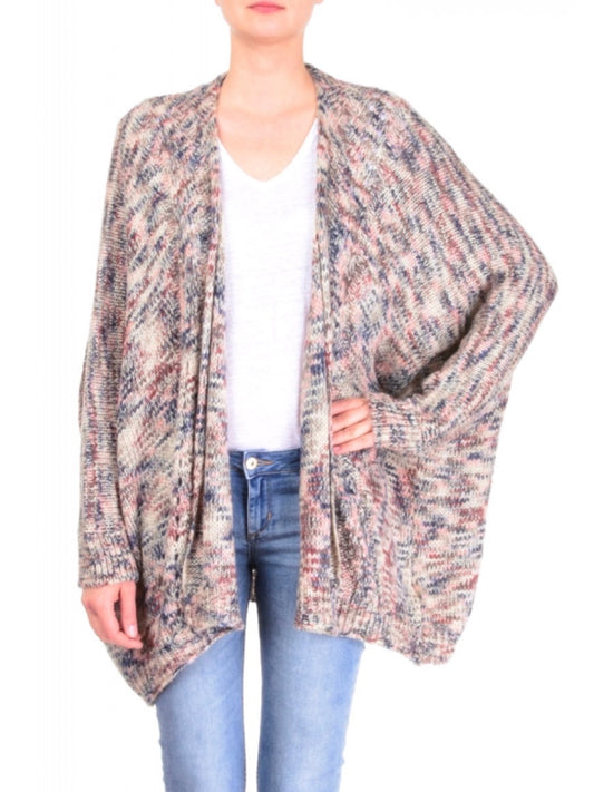 Palme Oversized Mottled Cardigan - Light Pink