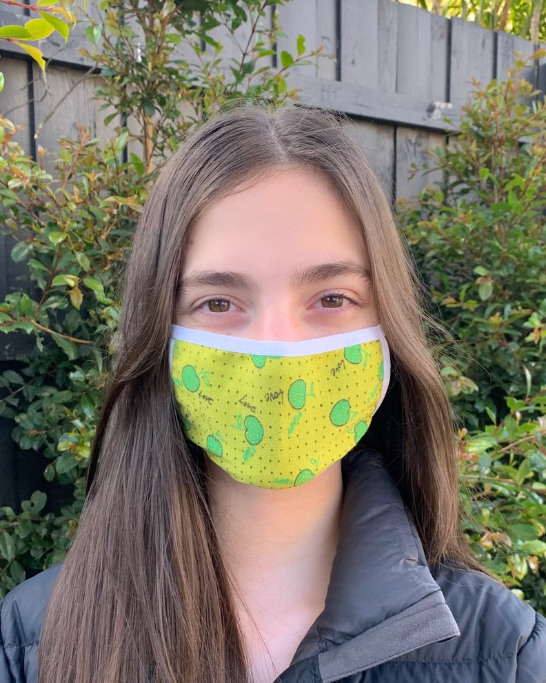 2 Layer Cotton Jersey Mask - smaller fit