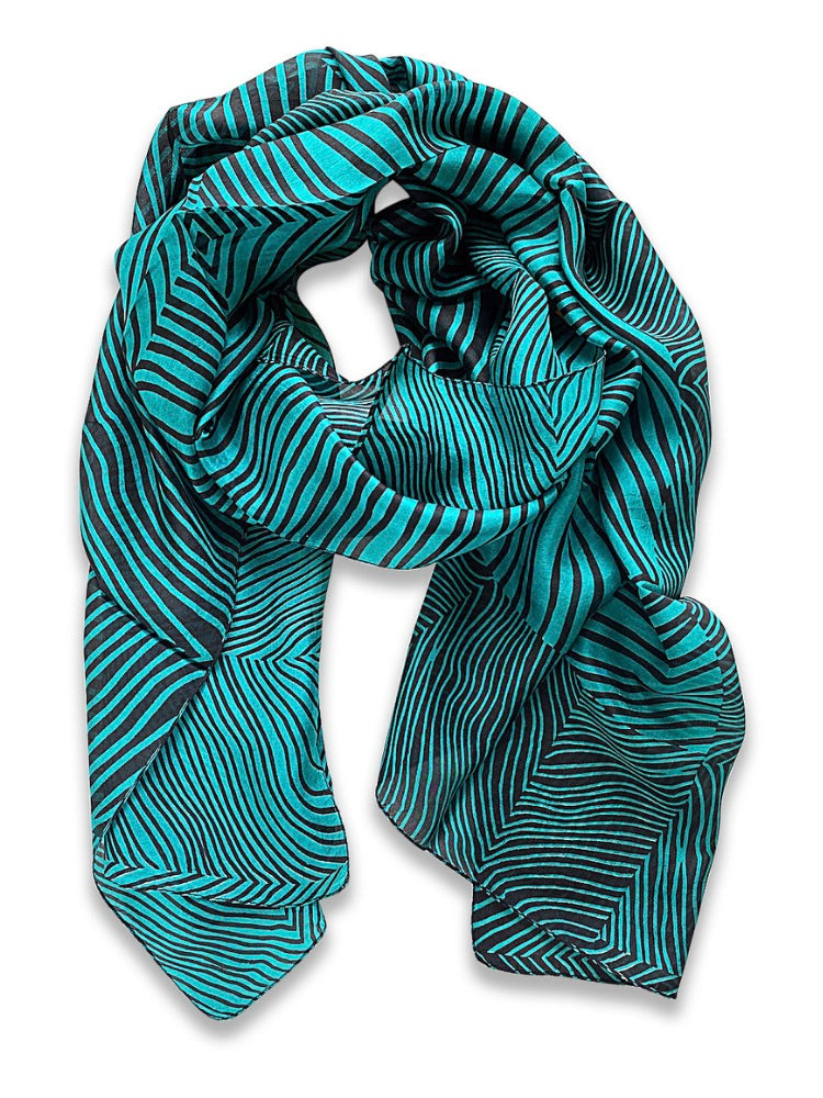 Silk Scarf - Teal ZS1014/L