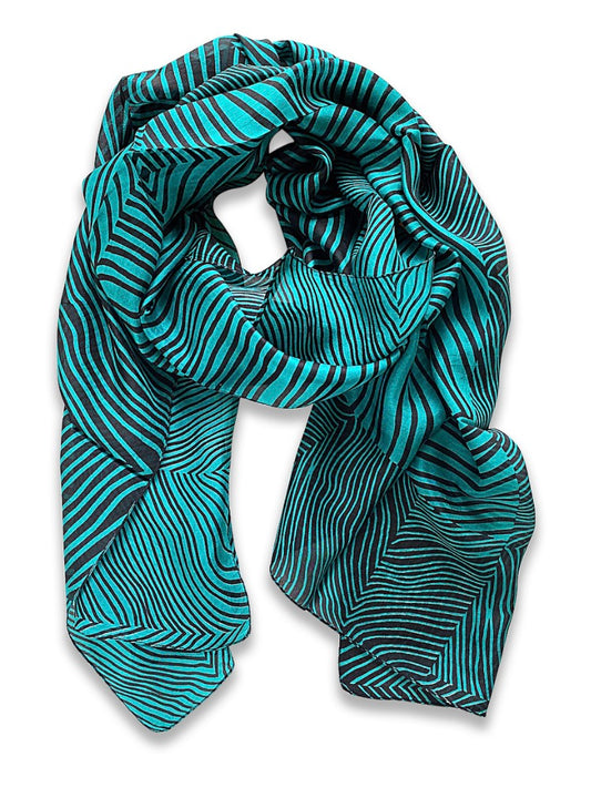 Silk Scarf - Teal