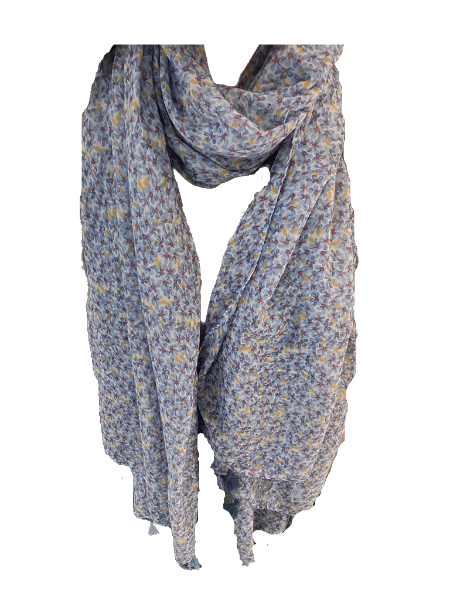 Soft viscose scarf - blue