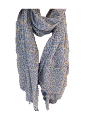 Soft viscose scarf - blue