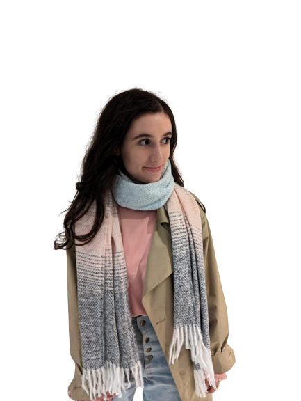 Soft Pink Winter Scarf