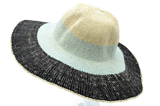 3 Pastel Toned Floppy Hat - Bleu Clair