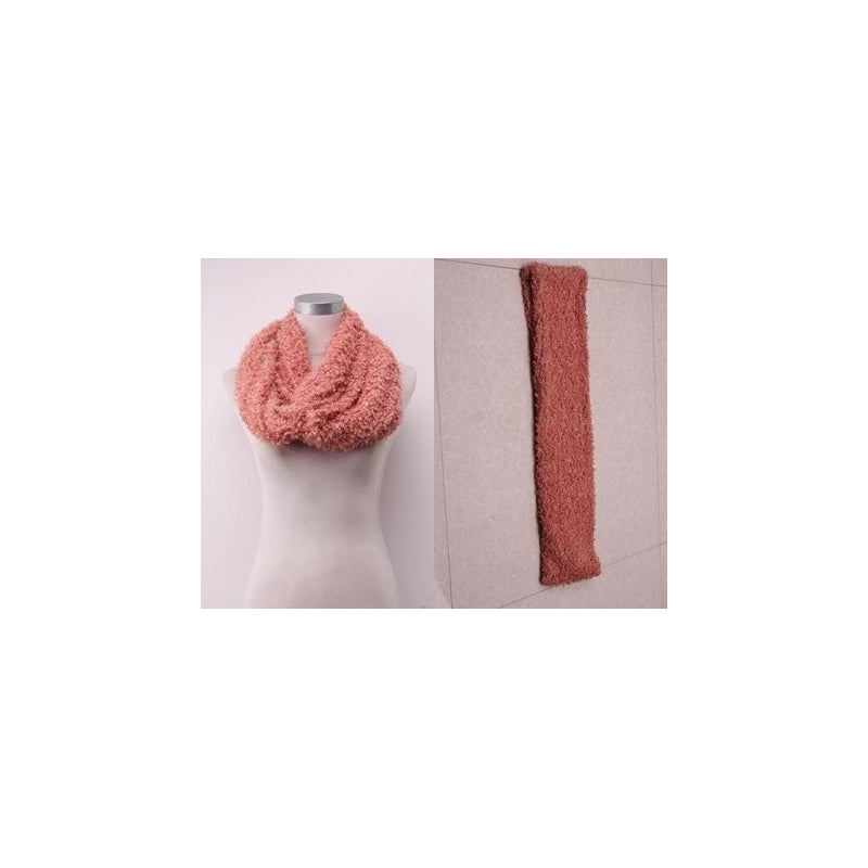 Rose Clair Fluffy Polyester Scarf