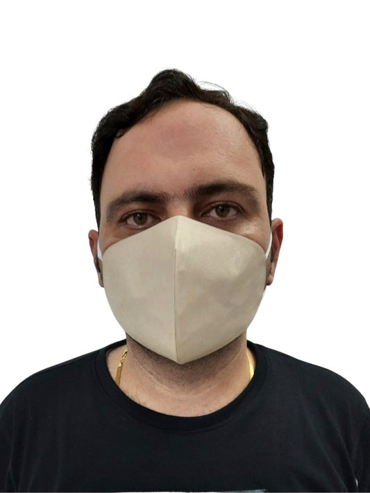 4 Layer Silk Mask - Cream