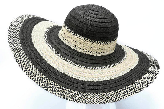 Floppy Straw Hat - Vert Fonce