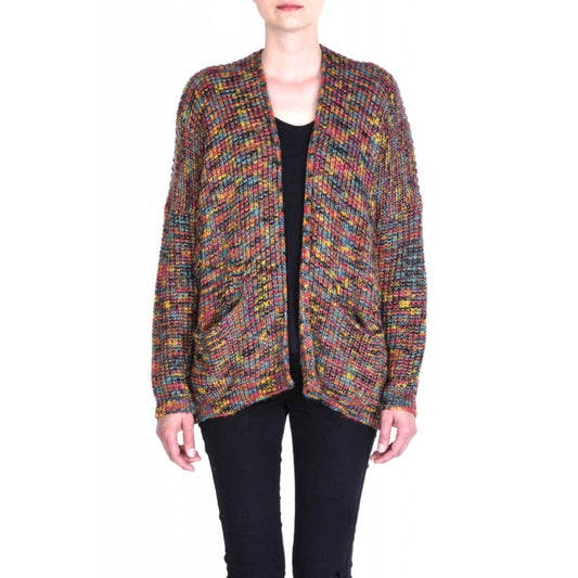 Multi Fonce Knitted Acrylic Cardigan