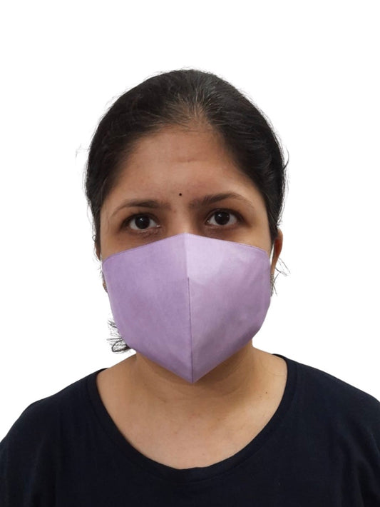 4 Layer Silk Mask - Lilac