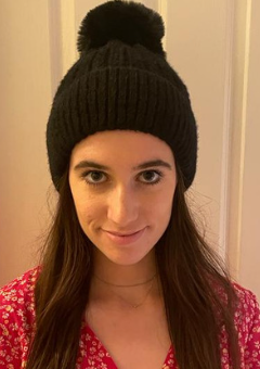 POM POM FLEECIE lurex RIB TRIM BEANIE