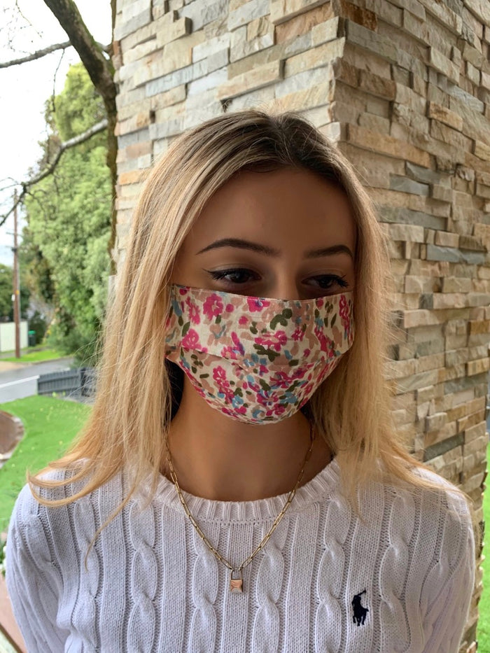 3 Layer Cotton Mask - larger fit