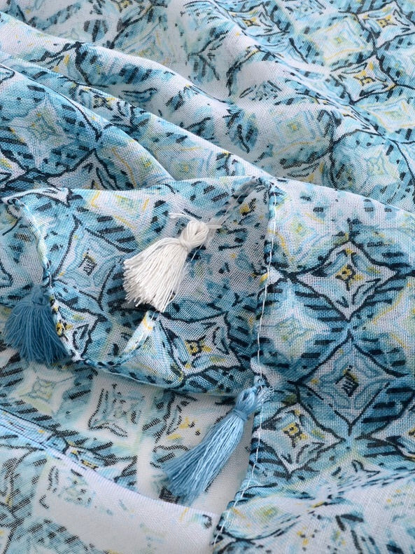 Summer Viscose Scarf - Aqua 332268