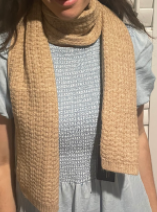 BEIGE NARROW SCARVE - Cinnamon Creations