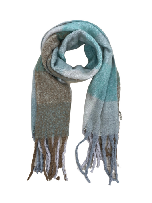 Blanket Style Super Soft Scarf - Mint GreenCamel - Cinnamon Creations