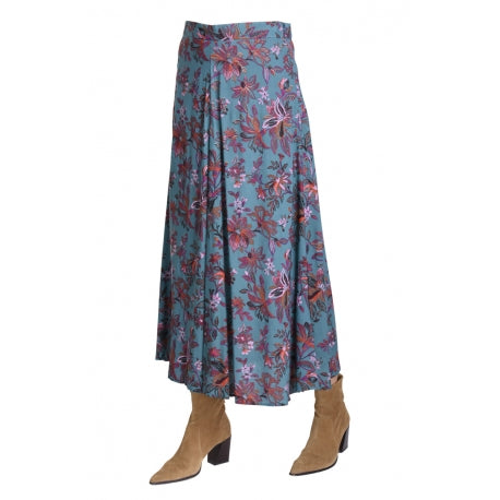 Bleu Clair Viscose Pagoda Skirt - Cinnamon Creations