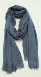 Bleu Fonce Solid Color Soft Scarf - Cinnamon Creations