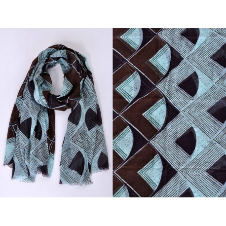 Blue Clair Polyester Scarf