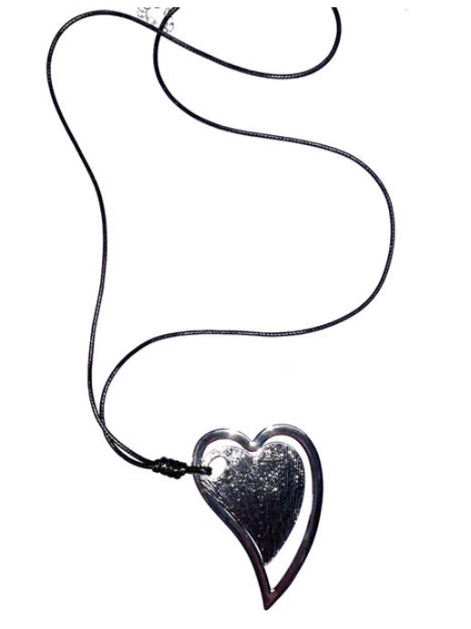 Blue Heart Shaped Pendent Necklace