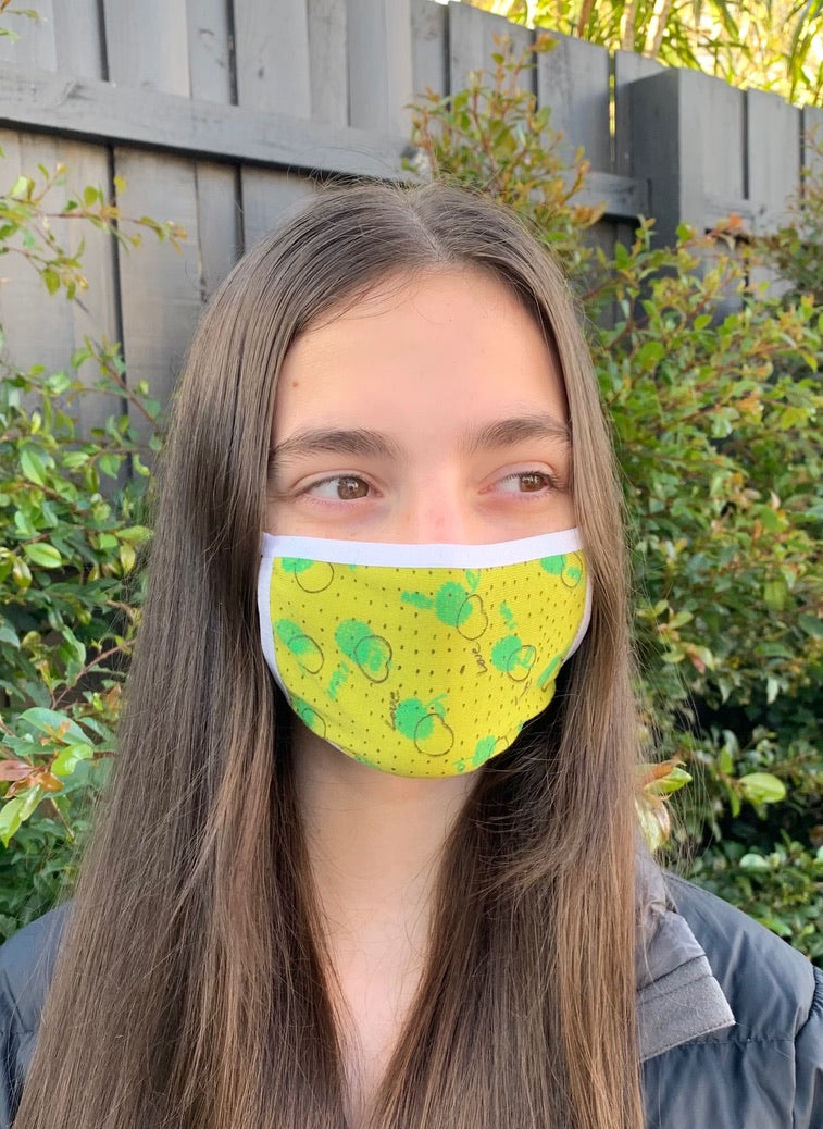 2 Layer Cotton Jersey Mask - smaller fit