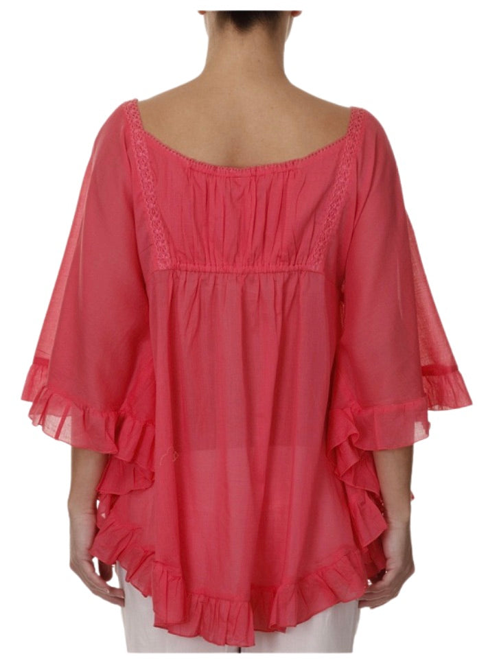 Palme Cotton Swing Top - Pink