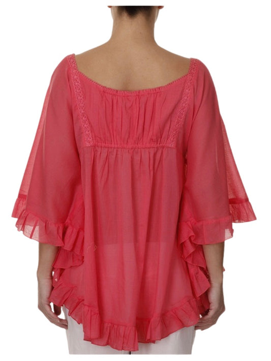 Palme Cotton Swing Top - Pink