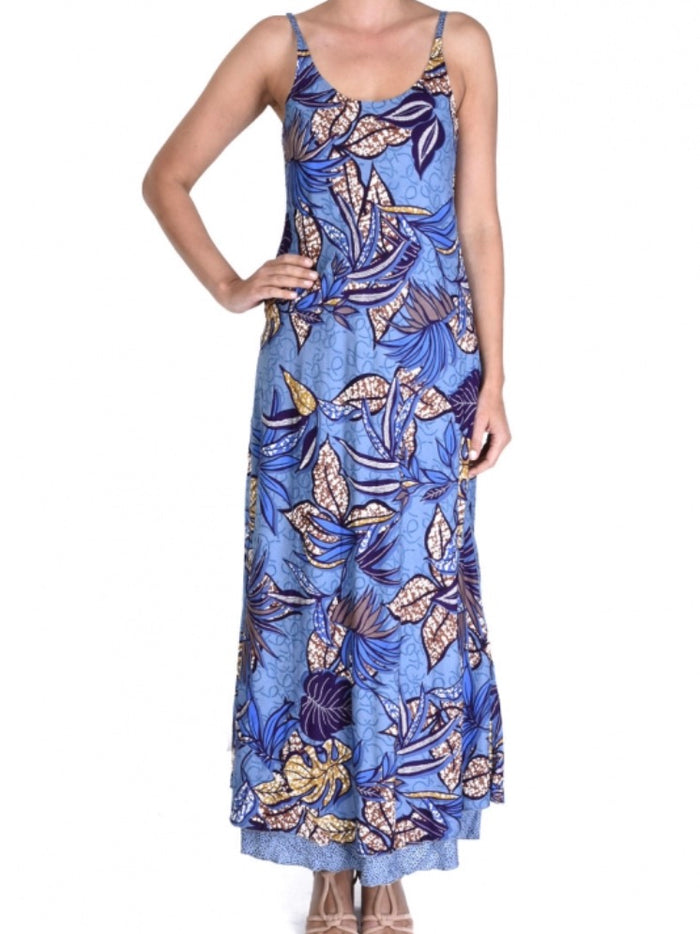 Palme Reversible Cotton Dress L/XL - Blue