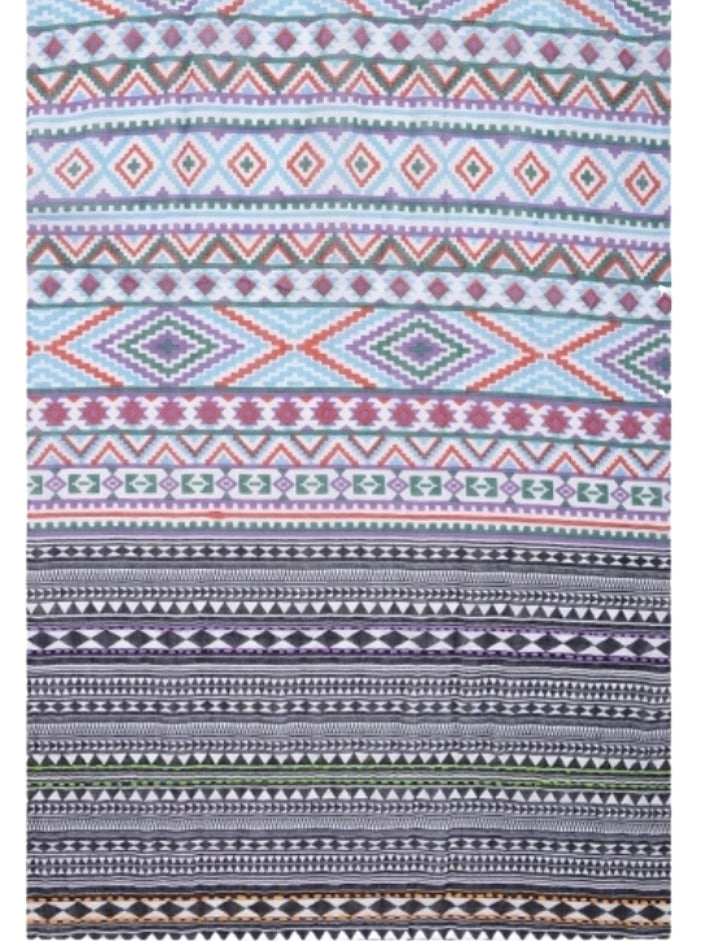 Embroidered Cotton Kilim Pattern Scarf - 46206