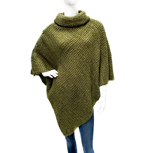 Women’s Three Button Poncho