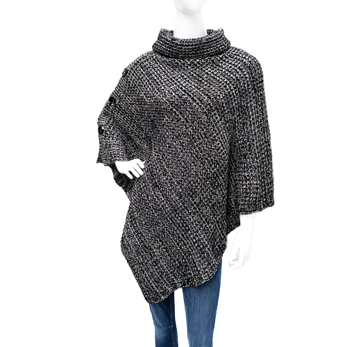 Women’s Three Button Poncho