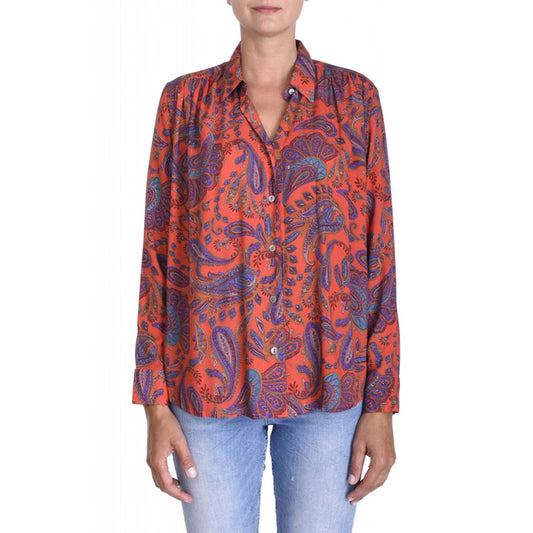 Rouge Clair Viscose Printed Shirt