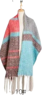 Soft Blanket Scarf - Red
