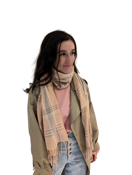 Soft blanket scarf - Pink