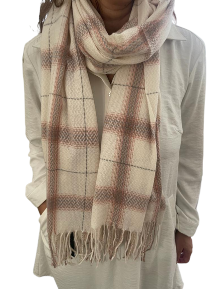 Soft Winter Scarf - White